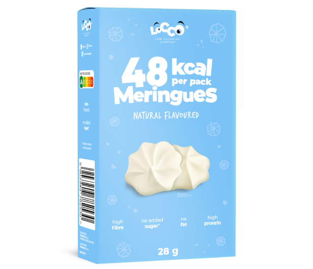 AmerPharma Locco 48 kcal Niskokaloryczne bezy proteinowe  Naturalne - 1503766 - zdjęcie